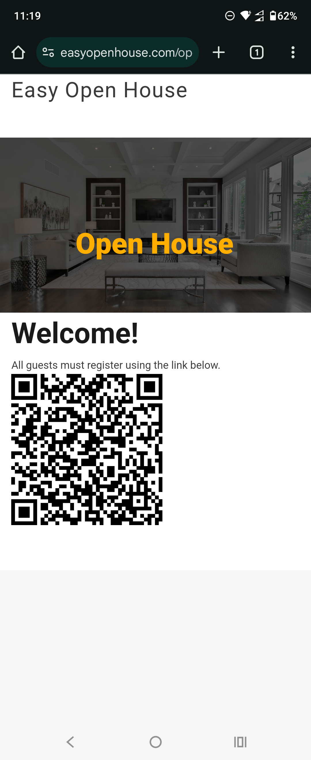 Open House QR code